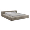 POLSTERBETT mit Lattenrost 200x260 Grau - Taupe/Schwarz, Kunststoff/Textil (140/200cm) - Makamii