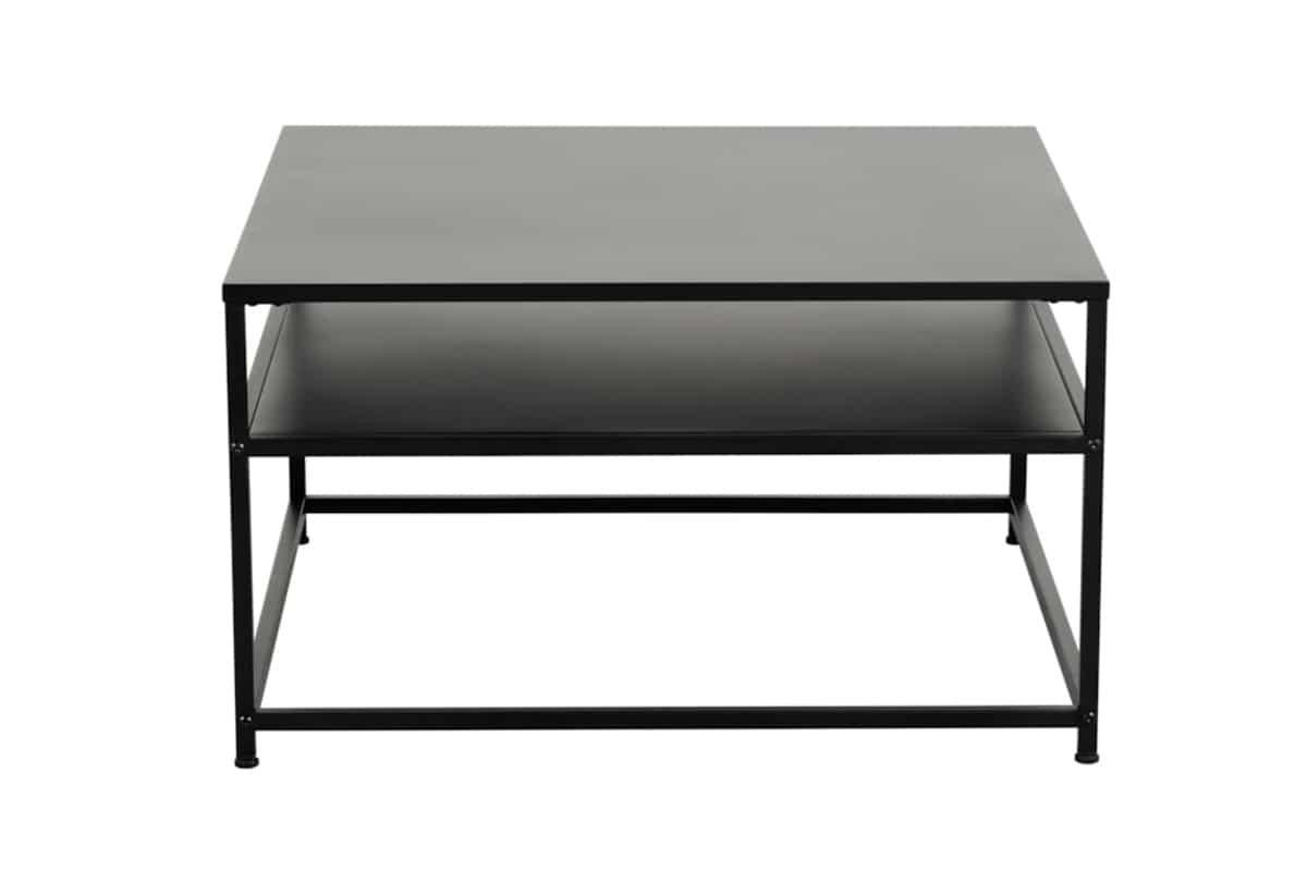 COUCHTISCH DURA STEEL Stahl quadratisch Schwarz 70cm - Schwarz, Metall (70/70/40cm) - riess-ambiente