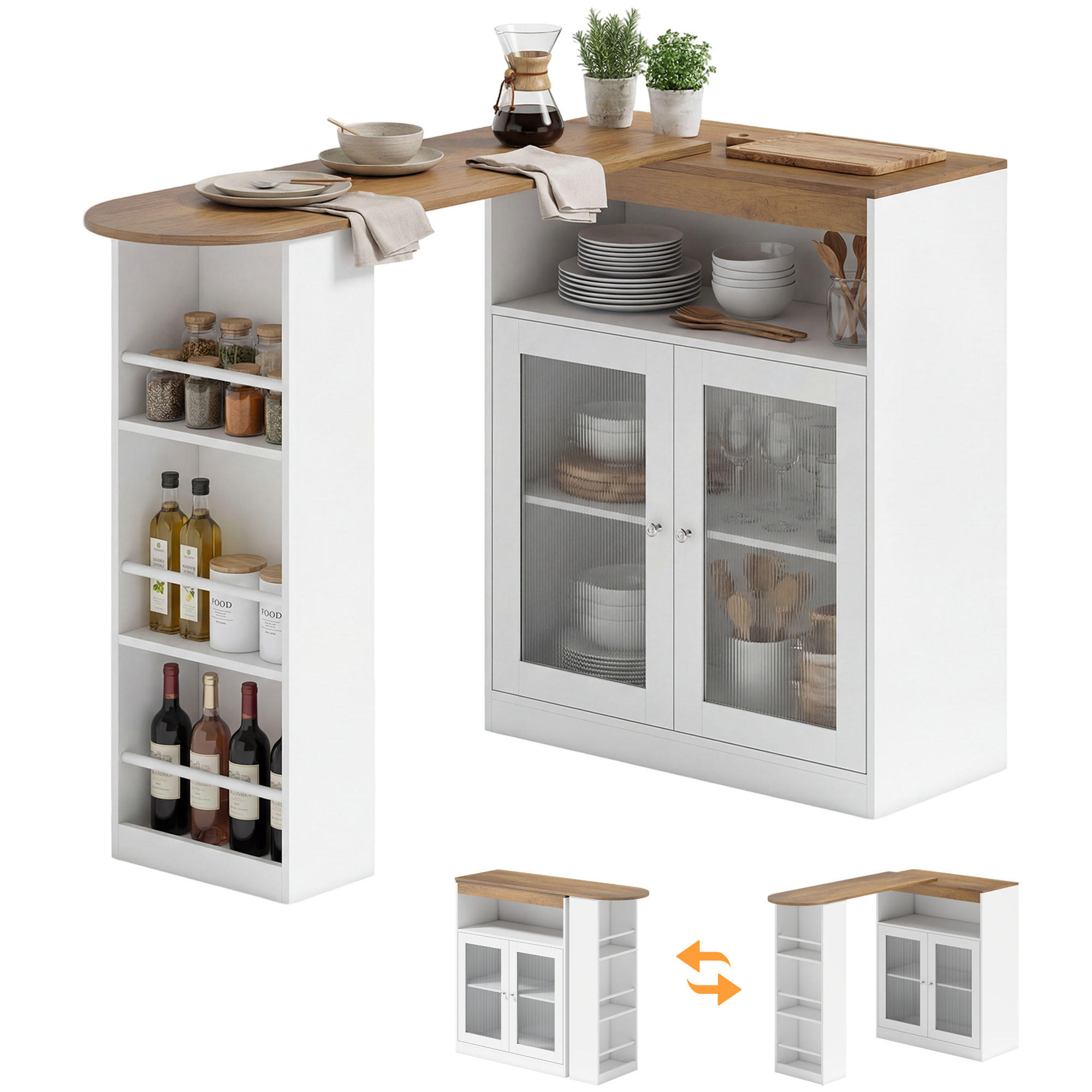BARTISCH Weiß 1 Stück - Weiß, Kunststoff (150/80/105.5cm) - GiPP