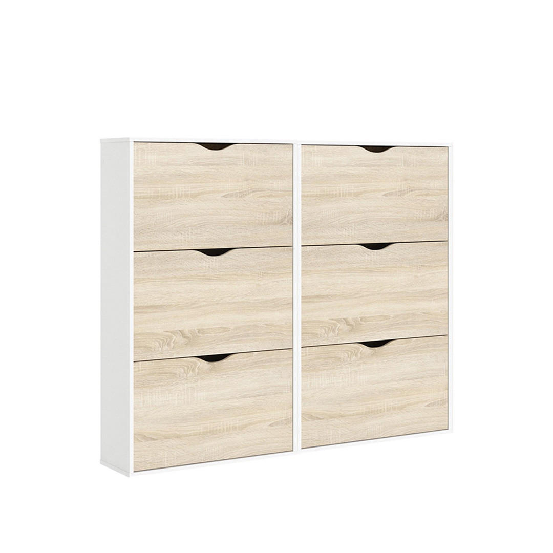 SCHUHKIPPER weiß - Weiß, Holzwerkstoff (141/139/24cm) - ebuy24