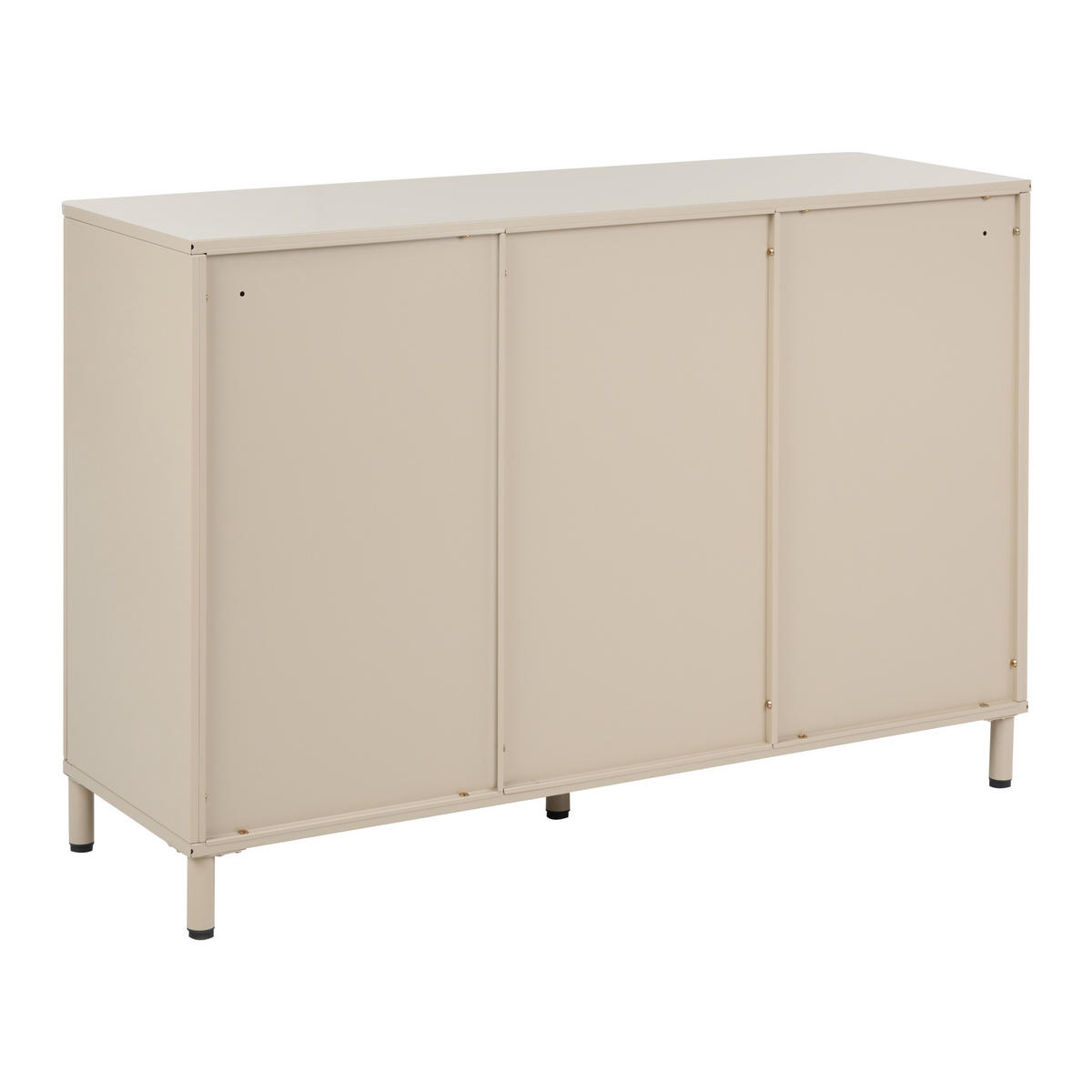 SIDEBOARD s zásuvkami Kov Béžový Ombura - béžová, kov (120/80/40cm) - Beliani