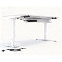 KABELMANAGEMENT-SET Horizontaler Kabelkanal Flex-big / Plus Vertikale Kabelführung + 6-fach Steckdose Weiß 1280mm - Weiß, Metall (16/128/10cm) - ASSMANN