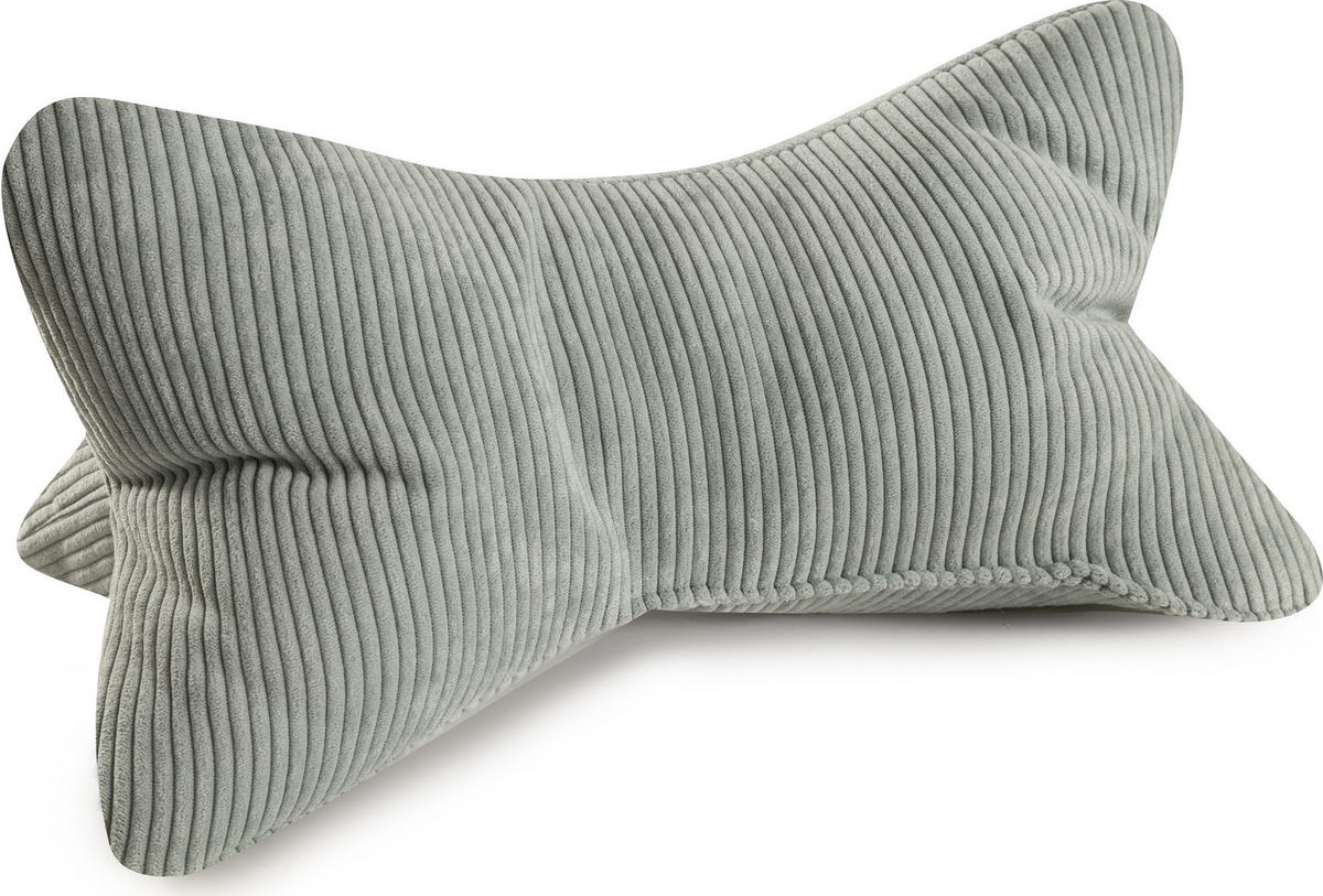 KISSEN Leseknochen Inga mint - Mintgrün, Textil (22/42cm) - Magma Heimtexx