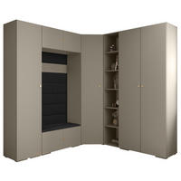 GARDEROBEN-SET 236,7/231,7/47 - Kaschmir/Goldfarben, Holz/Metall (181.7/236.7/47cm) - Abiks Möbel