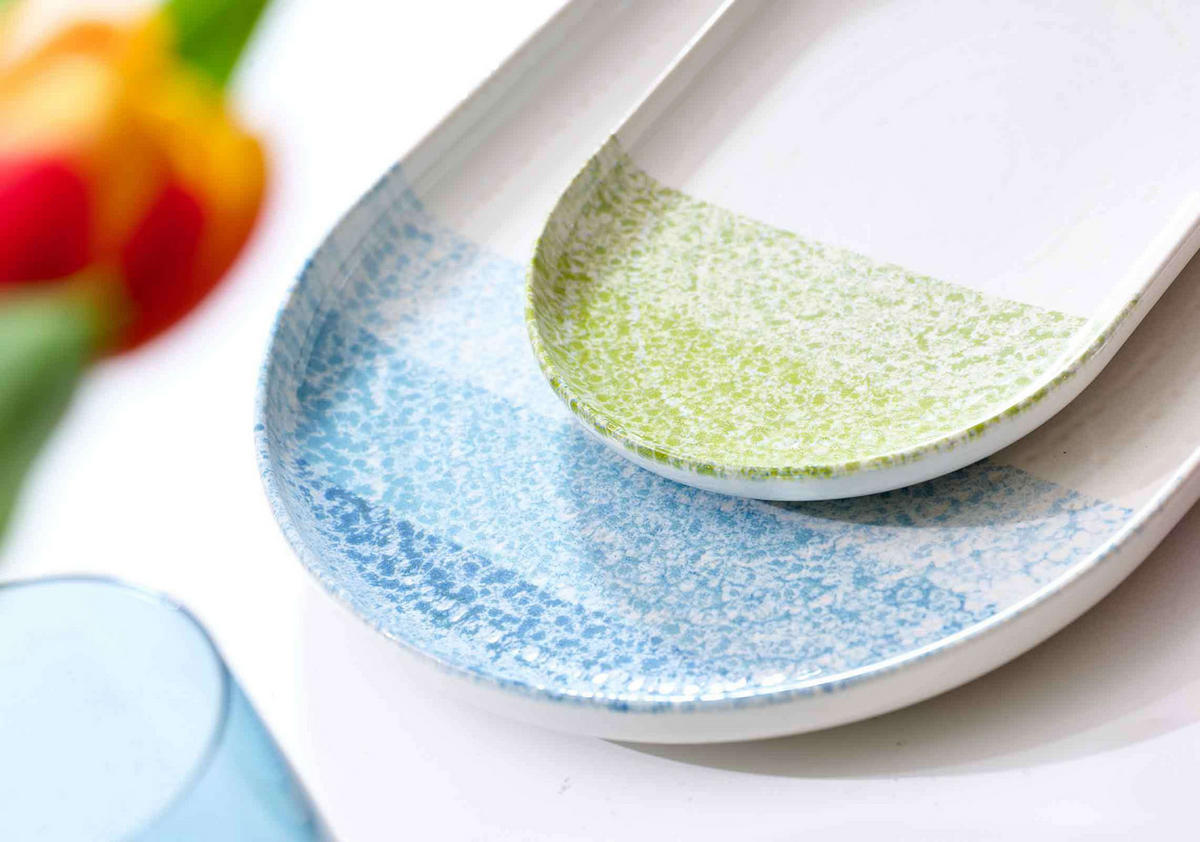 SERVIERPLATTEN Trio Blau 30 x 20 cm 6er Set - Blau, Keramik (20/2/30cm) - Ritzenhoff Breker