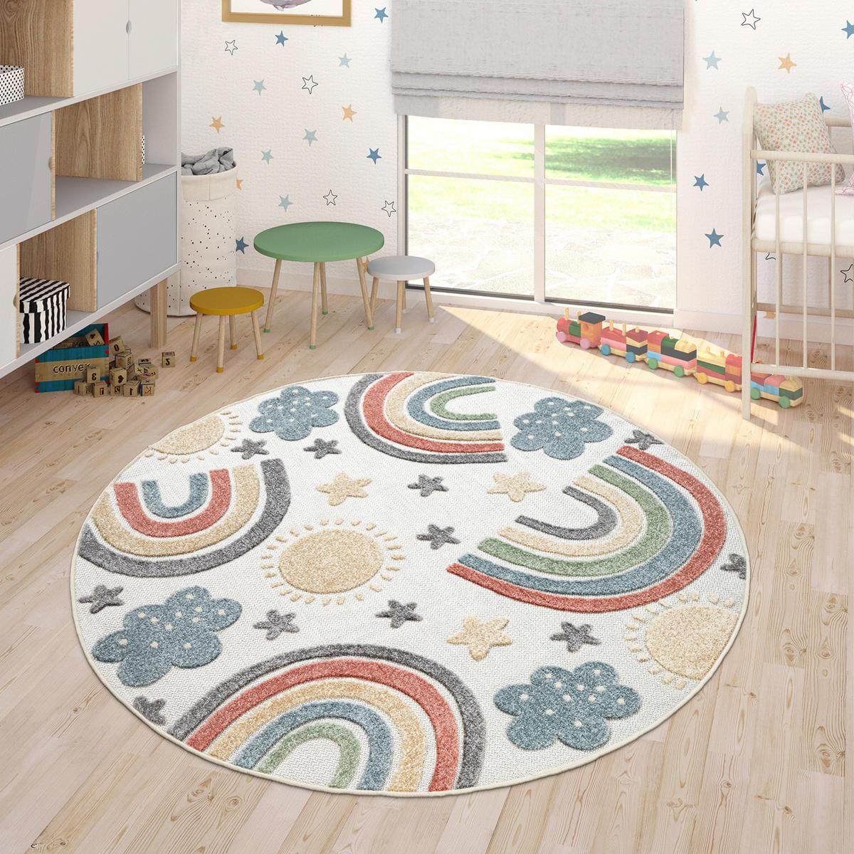 KINDERTEPPICH 200/200 cm Tweet 462 - Multicolor, Textil (200/200cm) - Paco Home