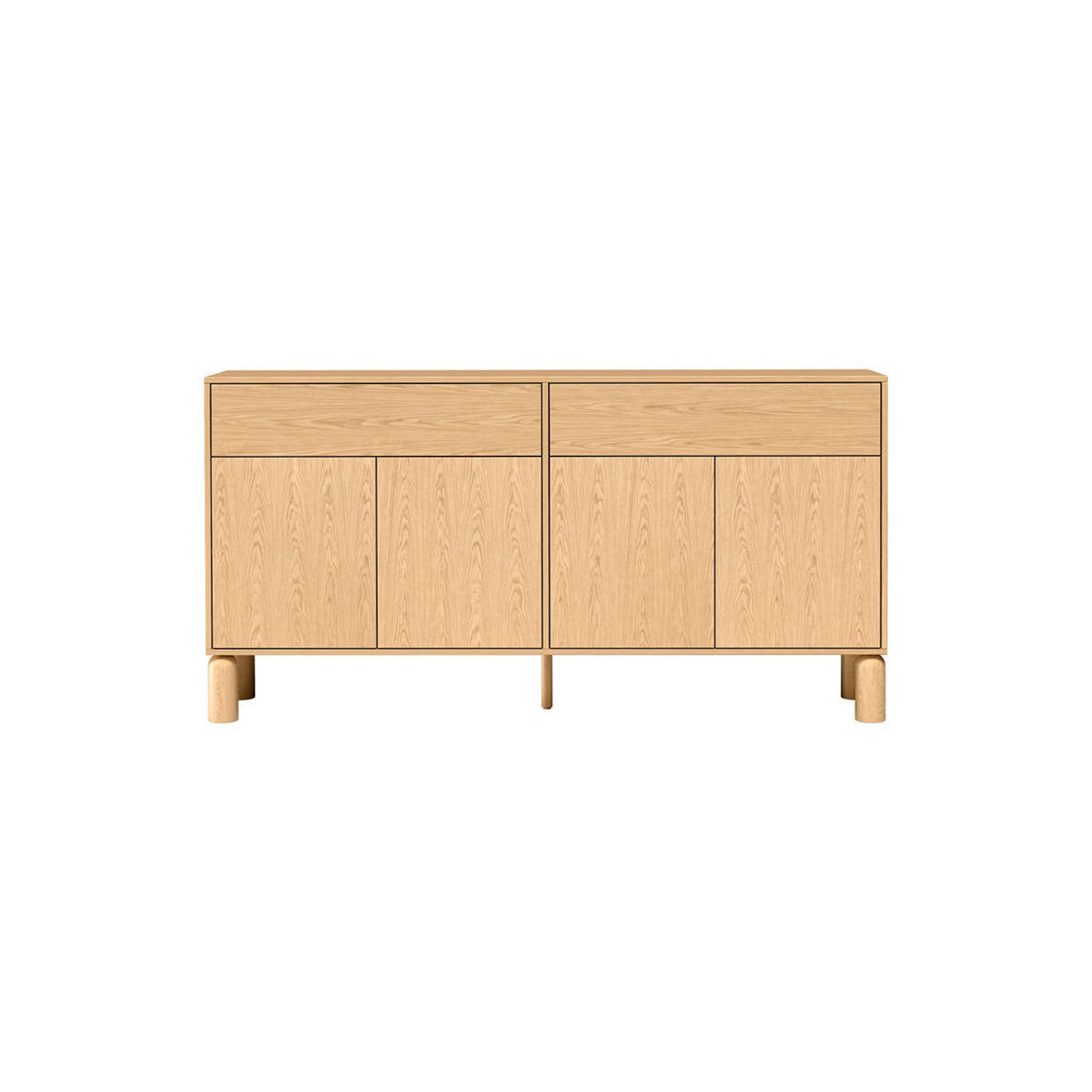 KOMMODE Sanden SN-1 180 x 91,6 x 40,6 cm Eiche Bookmatch - Eichefarben, Holz/Holzwerkstoff (180/91.6/40.6cm) - Koseto