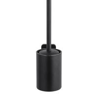 WC-BÜRSTE aus Silikon Porto 13,5/9/37 cm - Schwarz, Metall (9/37/13.5cm) - Wenko