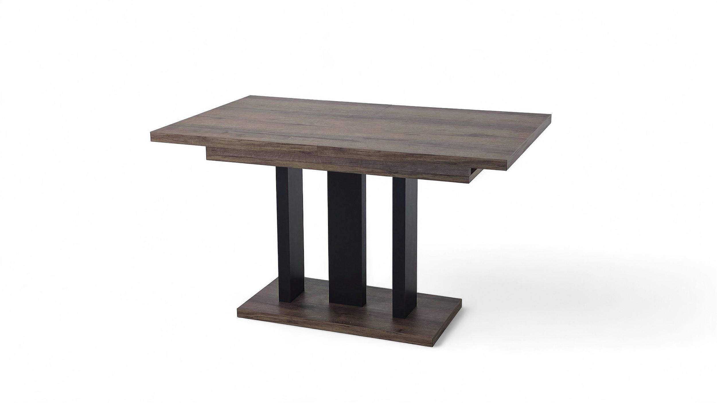 ESSTISCH Appia ausziehbar bis 210 cm - Mooreichefarben, Holzwerkstoff (130/80/76cm) - Endo-Moebel