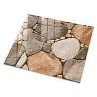 GLASPLATTE 80x60 cm – Steinmosaik - Grau, Glas (0.4/80/60cm) - ArtPrintCave