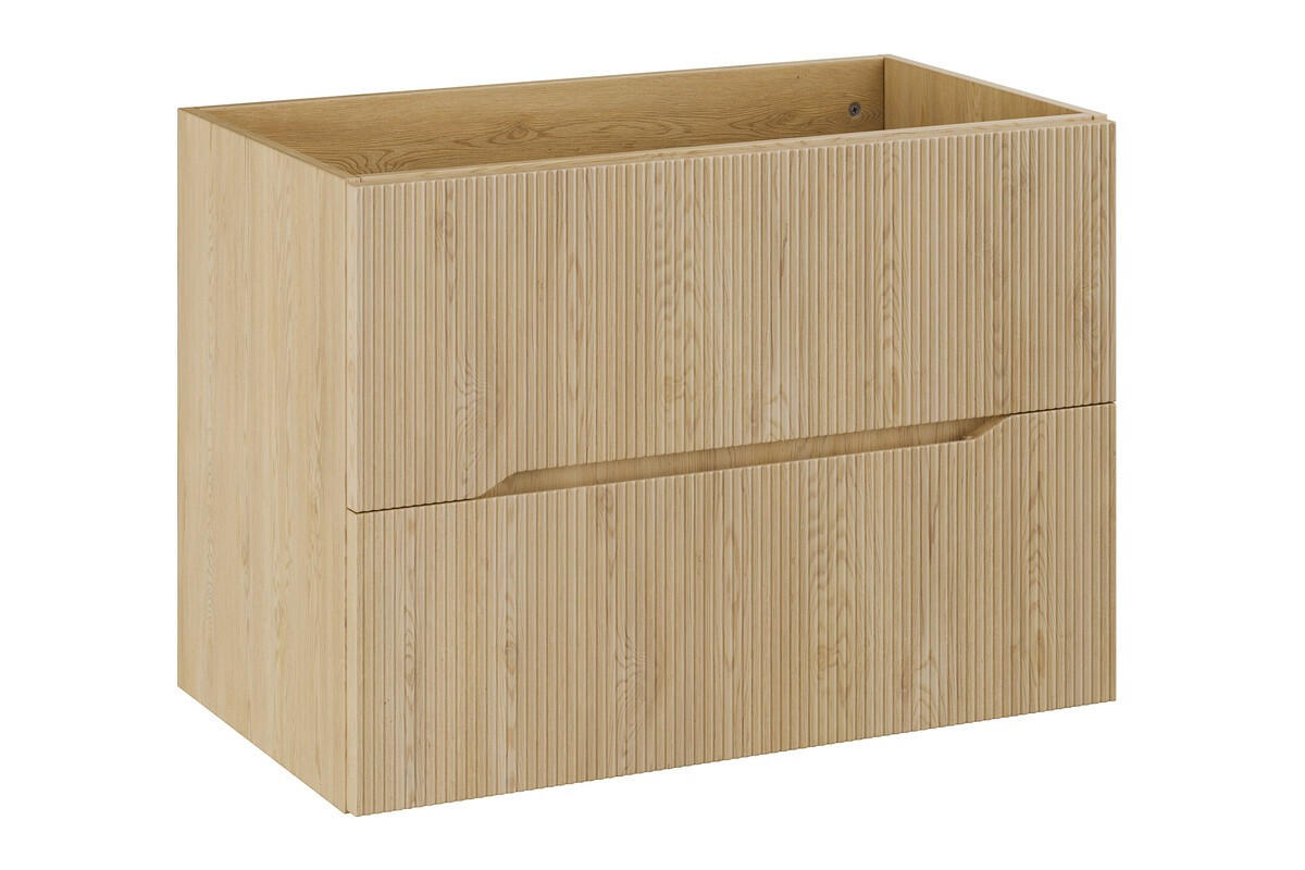 BADMÖBEL-SET 3 Teile 80 cm - Nordic Cremona N BM397 in Cremona-Eiche - Eichefarben, Holz (80/170/40cm)