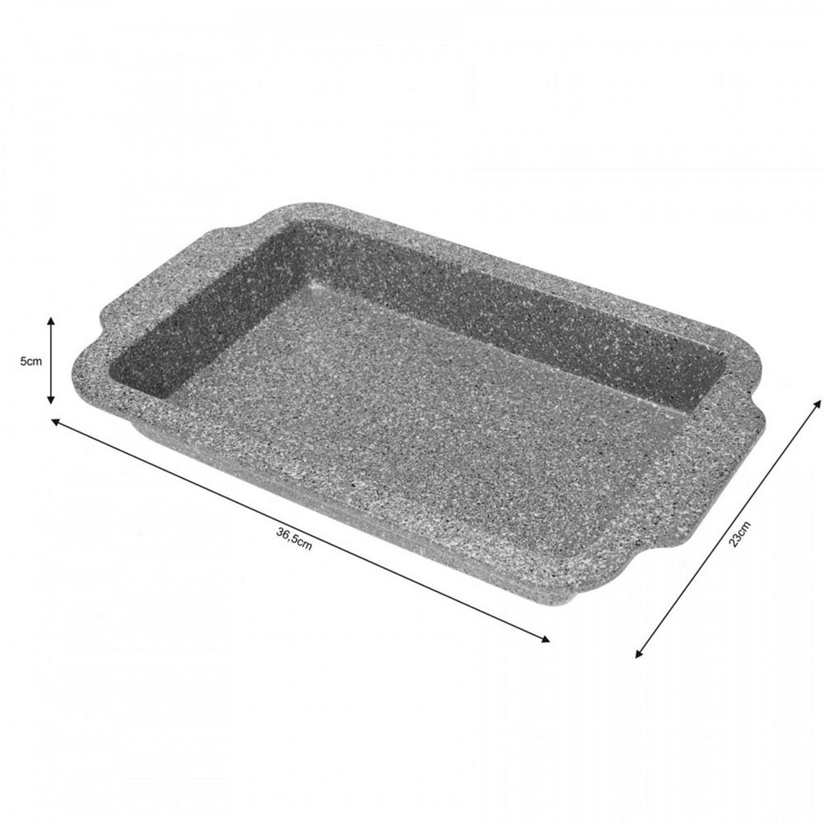 BACKFORM Grau 36.5/23/4.8 cm KB7382 - Grau, Metall (23/4.8/36.5cm) - Klausberg 
