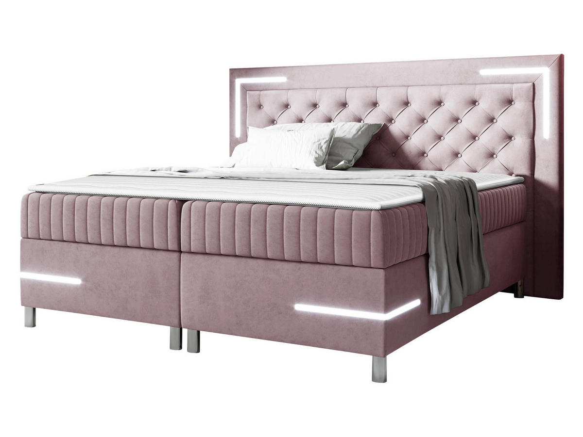 BOXBETT Tenosi 5 LED - Violett, Holz (120/200cm) - MIRJAN24