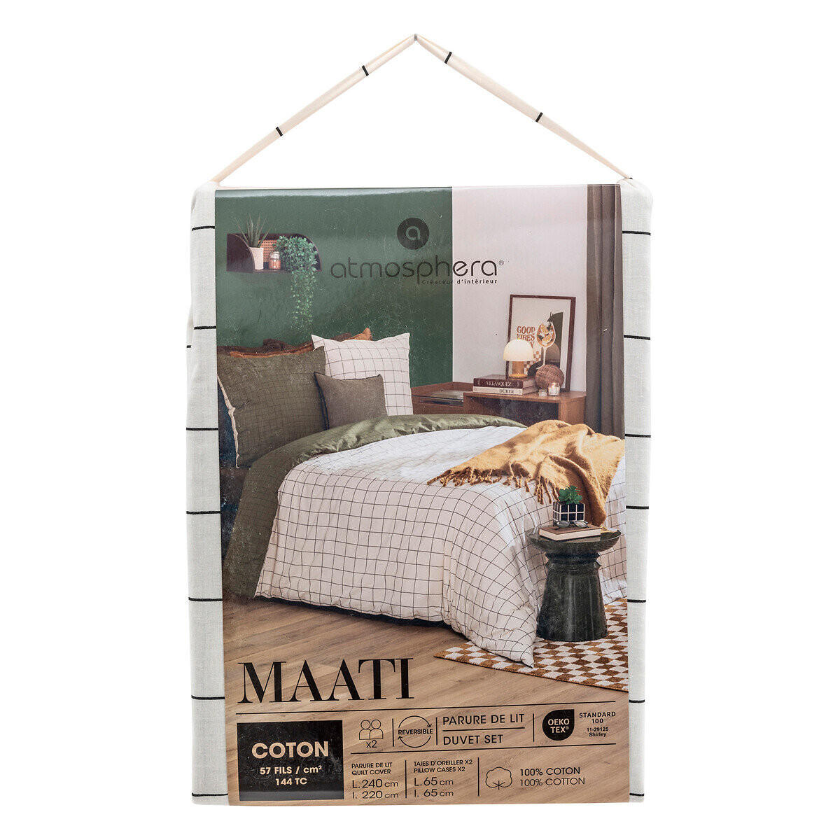 BETTWÄSCHE Maati 240/220 cm - Grau, Naturmaterialien (220/240cm) - Atmosphera Createur d´interieur