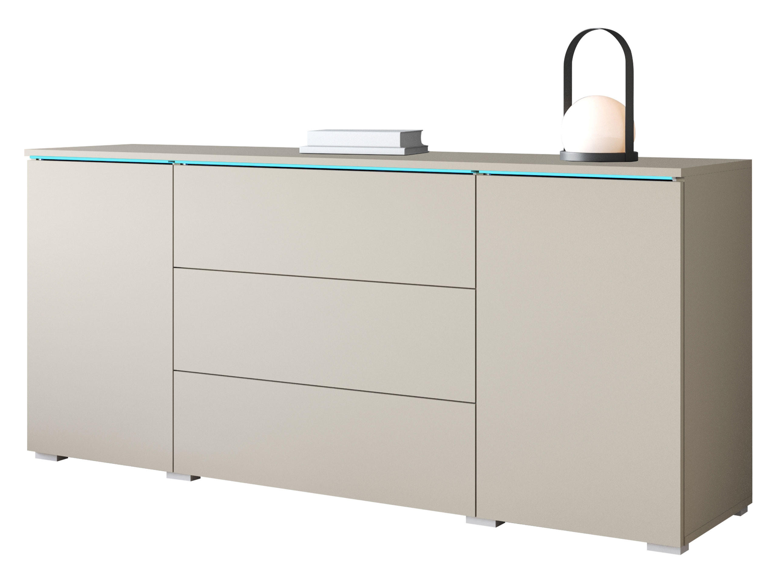 SIDEBOARD Vera 150 mit RGB LED Beleuchtung - Kaschmir, Holzwerkstoff (150/66/40cm) - MIRJAN24