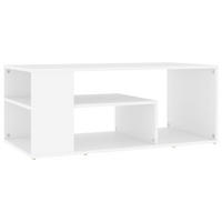 COUCHTISCH Weiß 100x50x40 cm Holzwerkstoff - Weiß, Holzwerkstoff (50/100/40cm) - furnicato