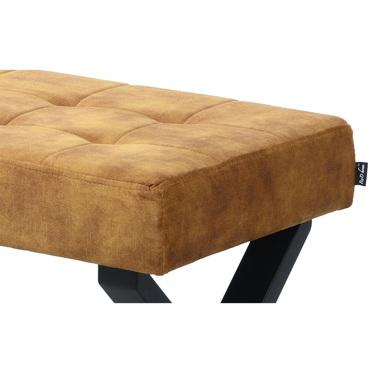 SITZBANK DOLCE - Gelb, Metall (140/48/48cm) - B&D Home