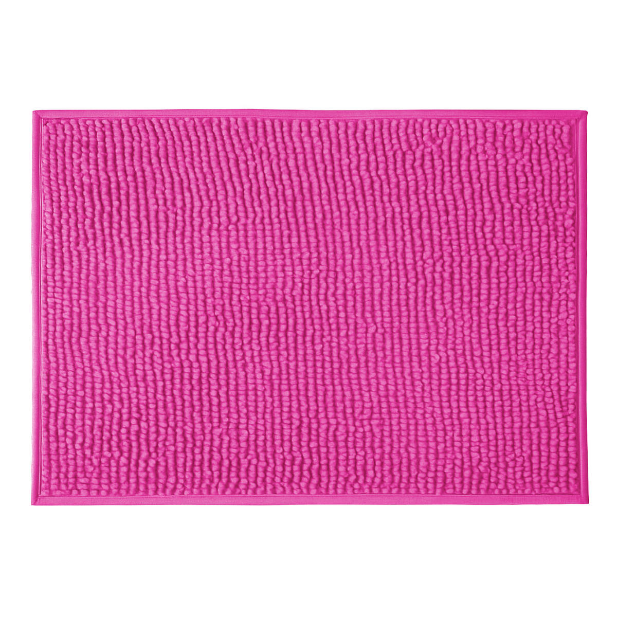 BADEMATTE Chenille 60x90cm Pink - Pink, Textil (90/60cm) - Bestlivings