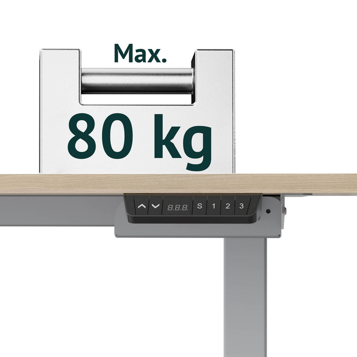 SCHREIBTISCHGESTELL Dobon Grau - Grau, Metall (58.5/140/120cm) - SVITA