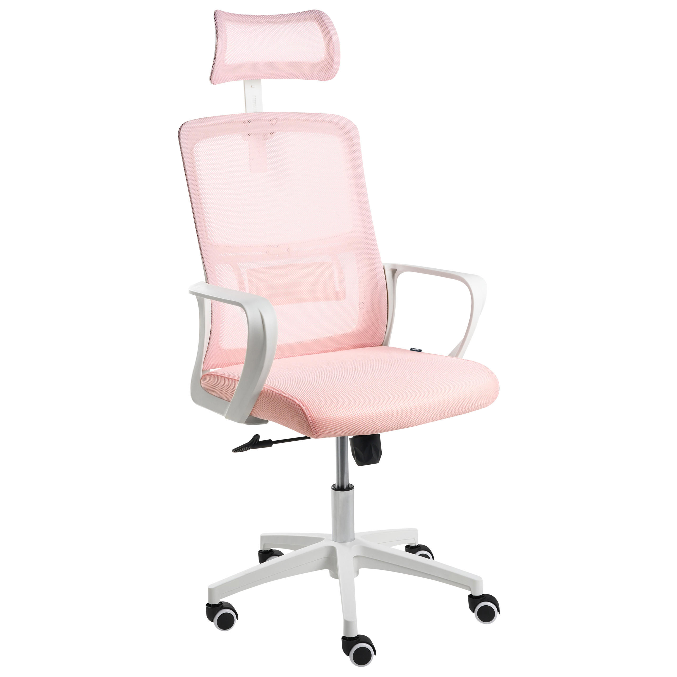 BÜROSTUHL Pastellrosa Monarch - Pink, Textil (46/110/62cm) - Beliani