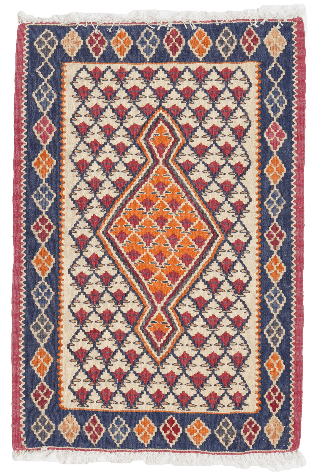 Looma Kelim-Teppich Beige 60x90 cm
