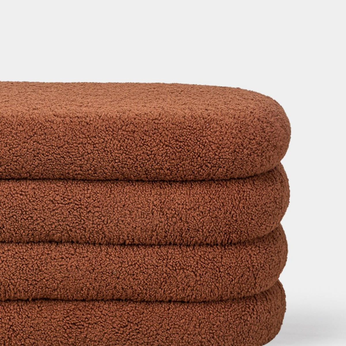 BANK Roma Terrakotta 100 cm x 45 cm - Terracotta, Textil (100/45/40cm)