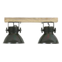 DECKENLEUCHTE ELAY 45x18x25 cm, Armeegrün - Dunkelgrün, Metall (18/45/25cm) - Light & Living