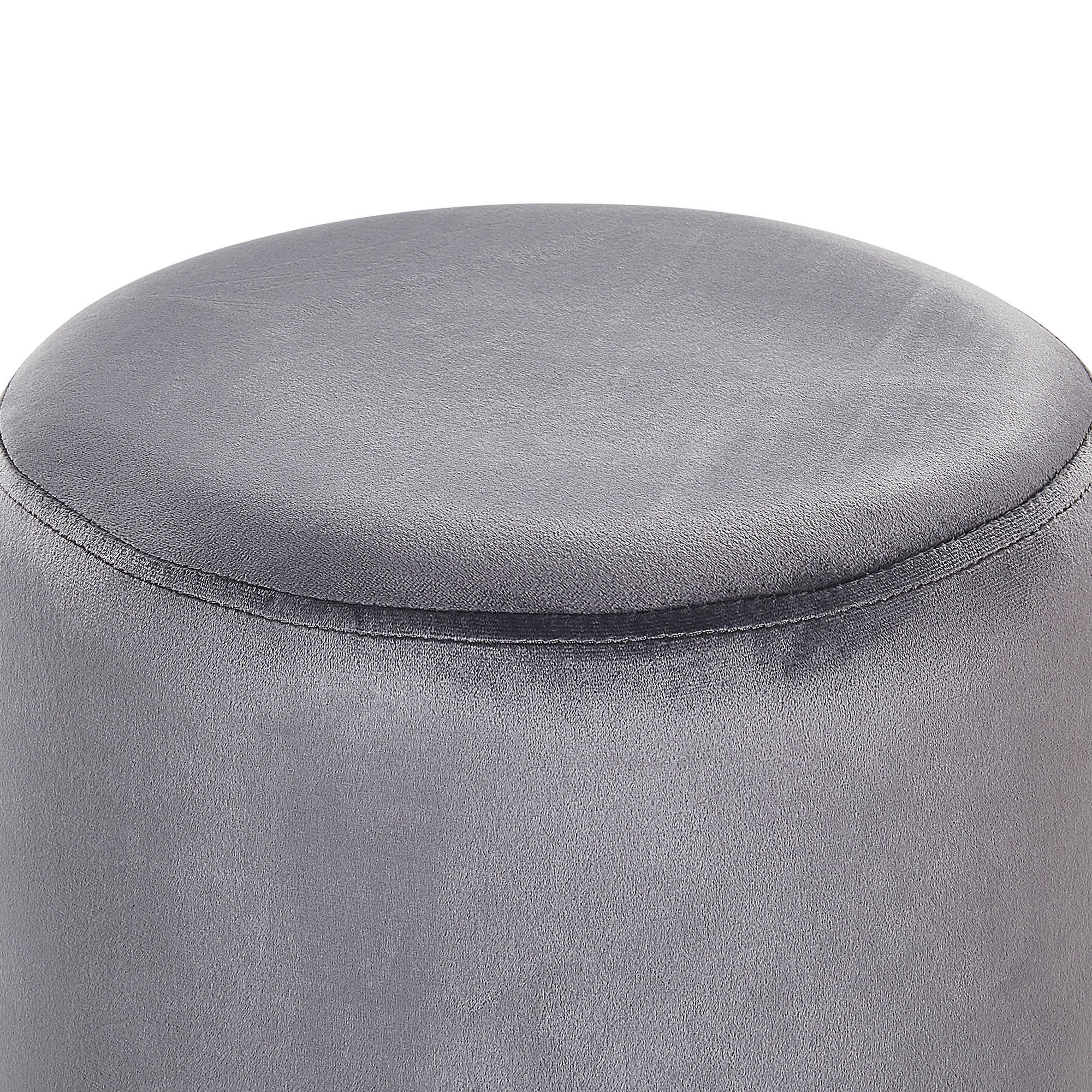 POUF Brigitte 36/36/44 cm - Grau, Textil (36/44/36cm) - Beliani