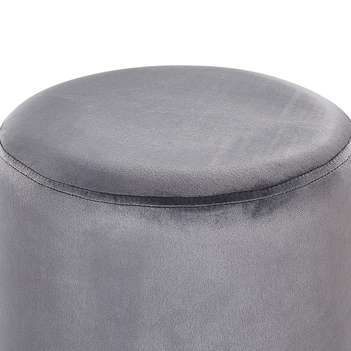 POUF Brigitte 36/36/44 cm - Grau, Textil (36/44/36cm) - Beliani