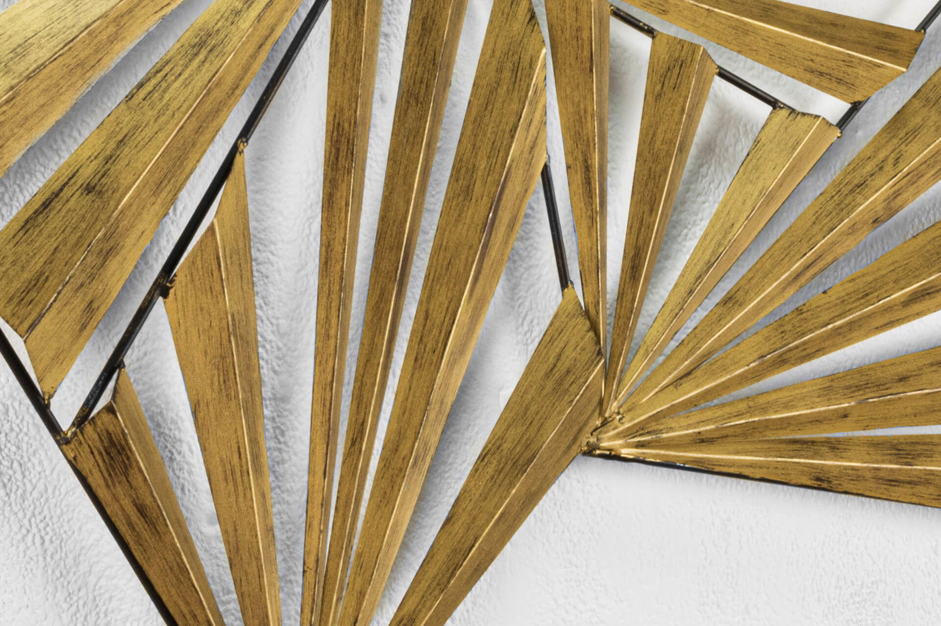 WANDDEKO Gold 110/56 cm - Goldfarben, Metall (3.11/56/5cm) - KUNSTLOFT