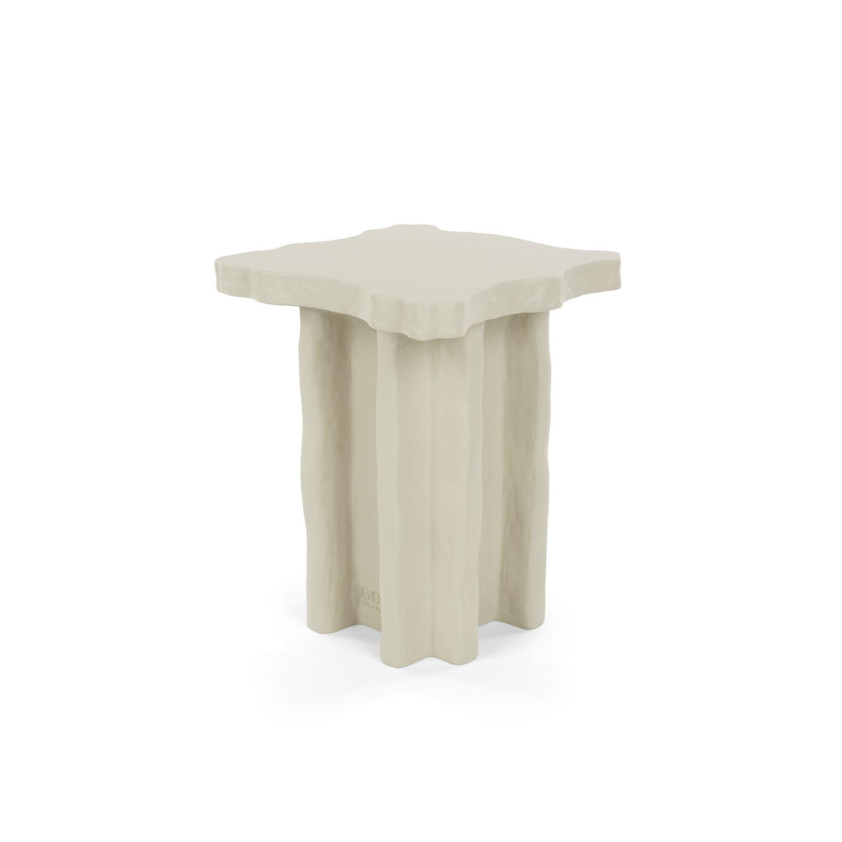 BEISTELLTISCH Born To Be Alive Vierkant 41x41 cm Beige - Beige, Naturmaterialien (41/41/51cm) - Bold Moneky