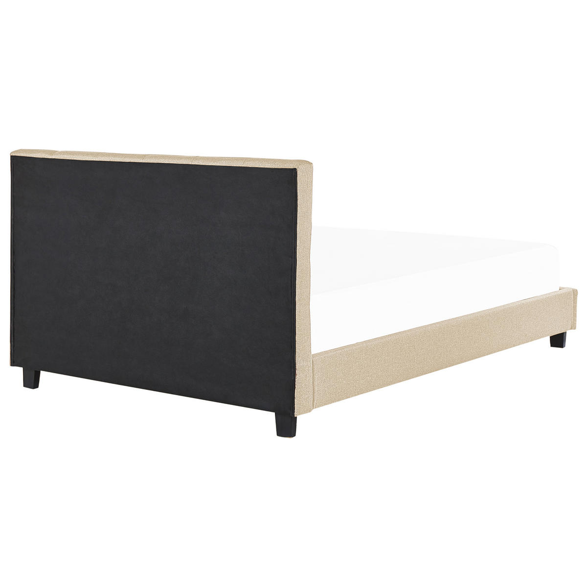 BETT mit Lattenrost 180x200 cm Beige La Rochelle - Beige, Textil (180/200cm) - Beliani