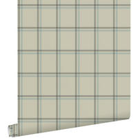 TAPETE Karomuster 50 x 900 cm - Grau, Papier (50/900cm) - ESTAhome