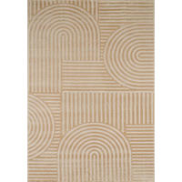TEPPICH mit Bogenmuster in Beige Bianca 160x230 cm - Beige, Textil (160/230cm) - Nazar Rugs