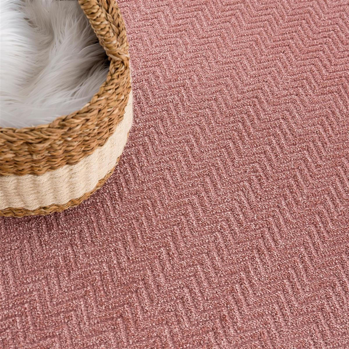 KURZFLOR-TEPPICH Fancy 805 Rosé 140x200 cm - Rot/Rosa, Textil (140/200cm) - carpet city