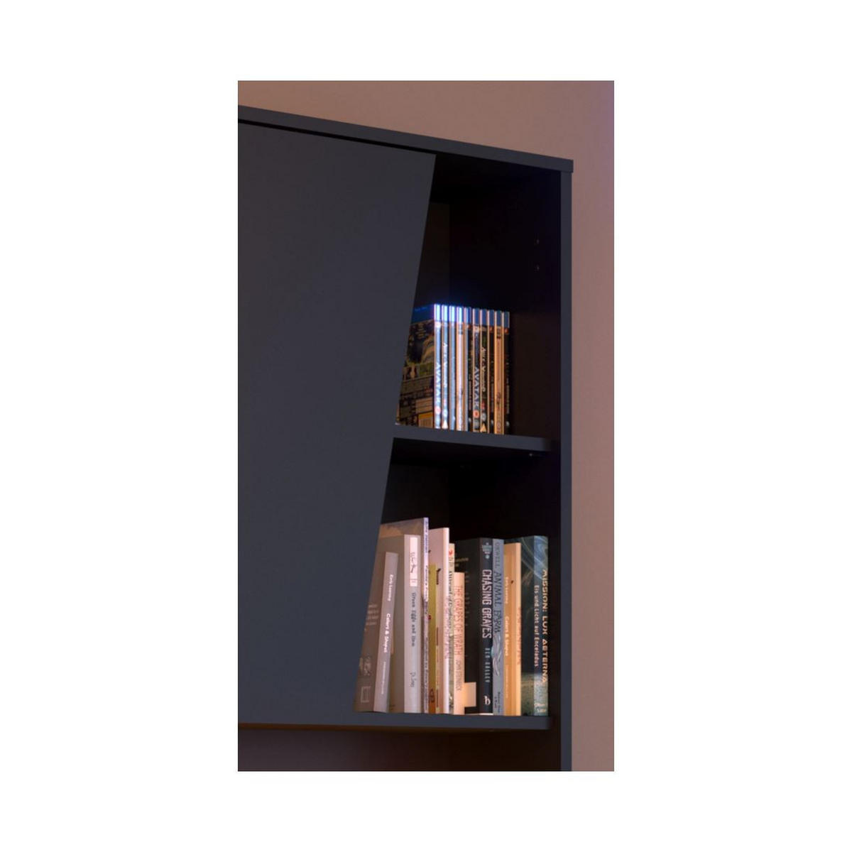 GAMING Schreibtisch Parisot Gaming 3-tlg. Holznachbildung Schwarz - Schwarz, Kunststoff (152/62/87cm) - 58aufmkessel