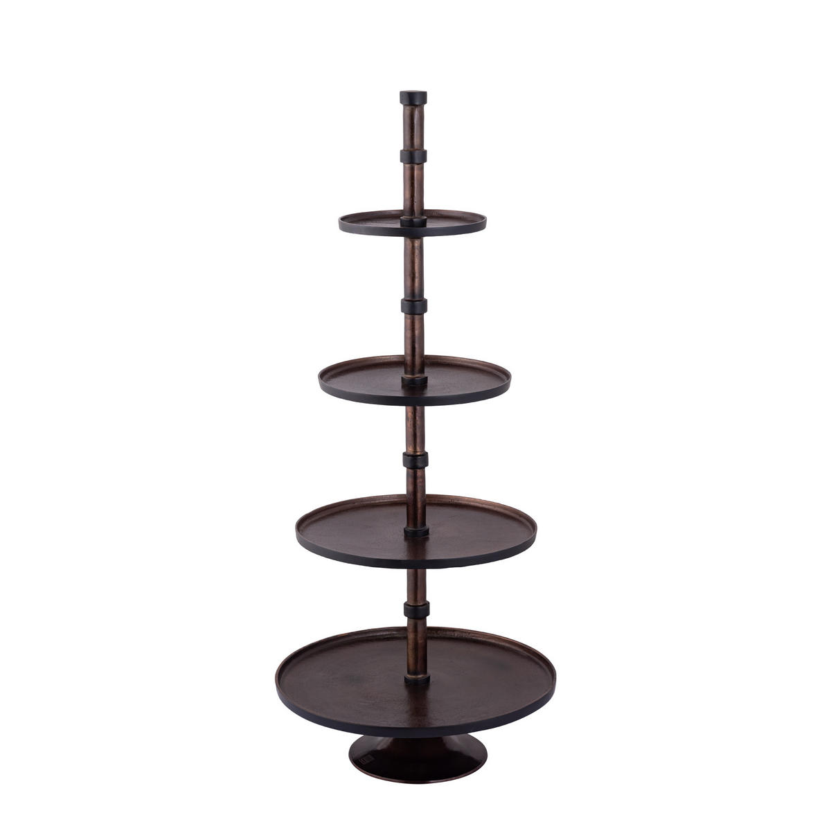 ETAGERE Glinda Braun 57/57/135cm - Braun, Metall (135cm) - PTMD Collection