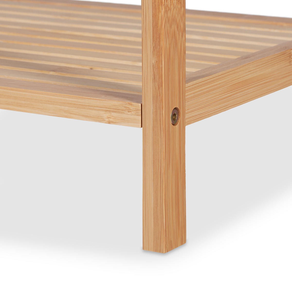 BADREGAL - Hellbraun, Holz (44/180/33cm) - Relaxdays