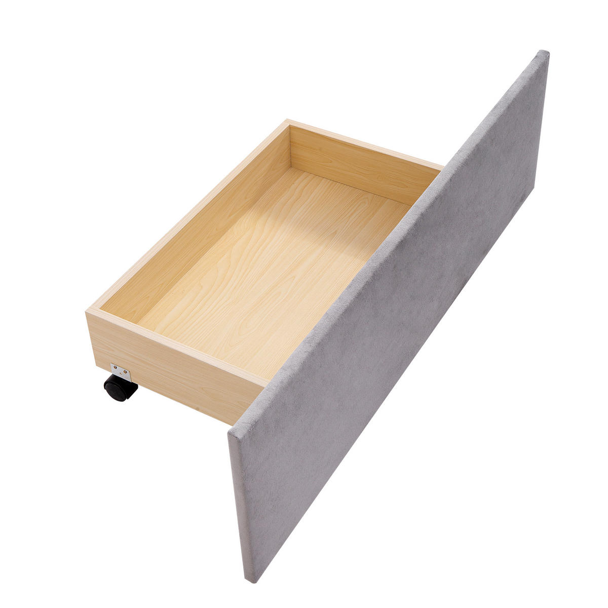 KINDERBETT 90/200 cm DE-01152, in Grau, mit 2 Schubladen - Grau, Metall (90/200cm) - ComfortXL