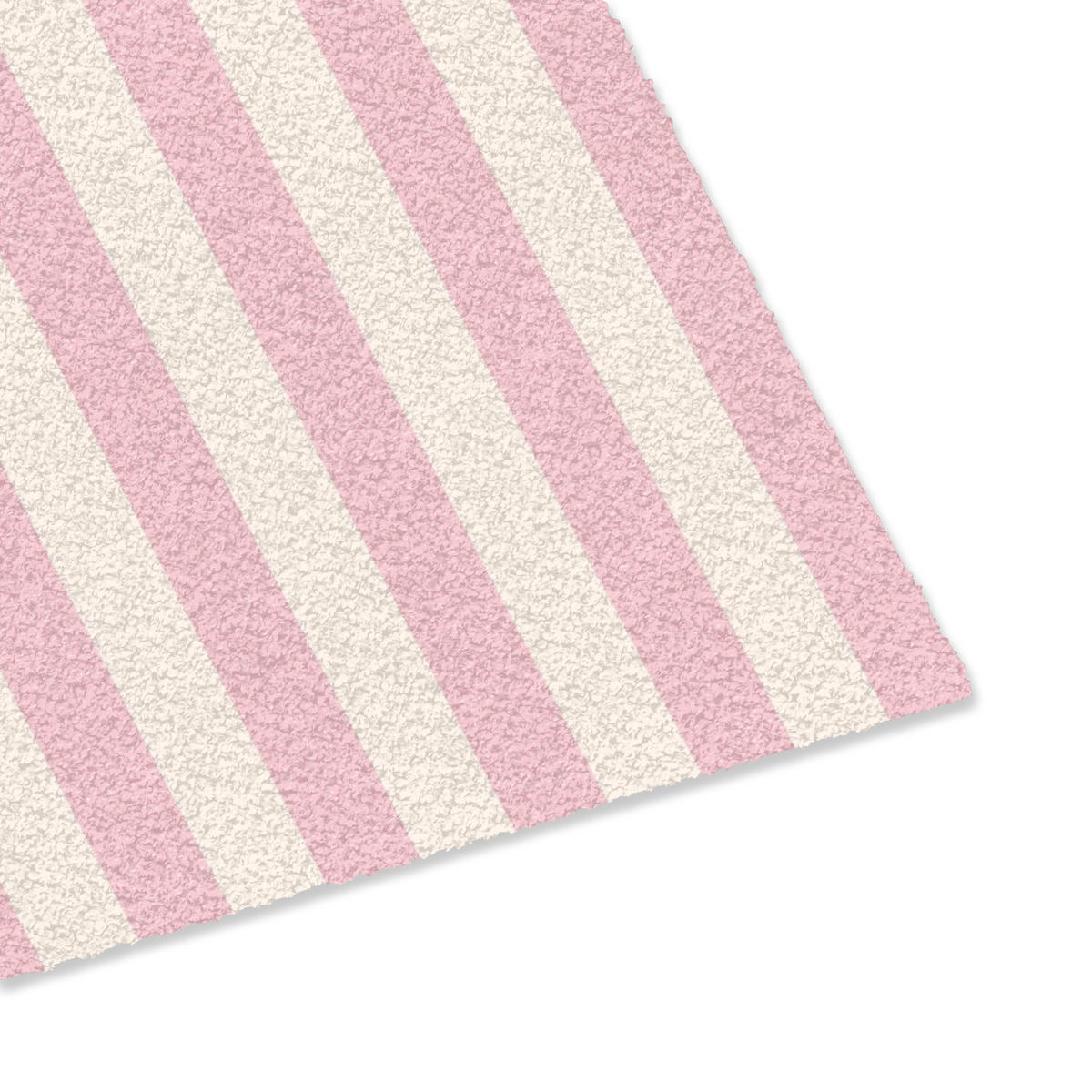FUSSMATTE Zartrosa – Rot – Streifen – C'est La Vie 60x40 cm - Rosa, Kunststoff (60/0.4cm) - MuchoWow