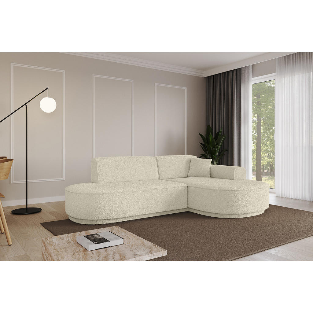 Thumbnail - Altdecor Ecksofa, Beige, Textil, 3-Sitzer, L-Form, Ottomane rechts, 234x163 cm, Wohnzimmer, Sofas & Couches, Wohnlandsch...