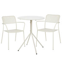 GARTENMÖBEL-SET (3-Teilig) RENDEZVOUS - Beige, Metall - Butlers