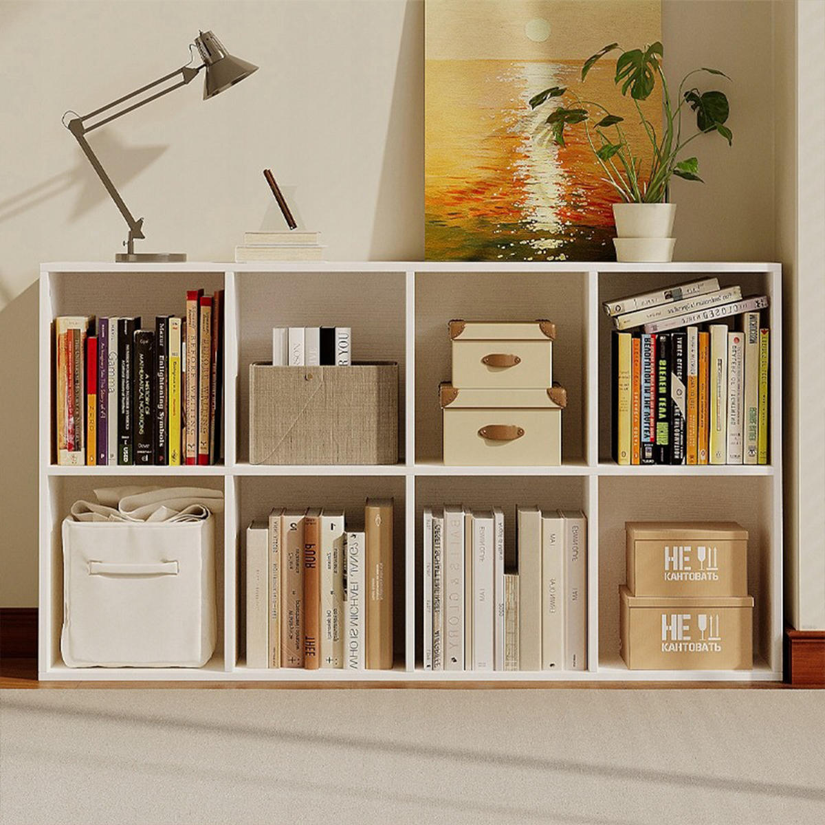 BÜCHERSCHRANK, weiß 130/70/30 cm - Weiß, Holzwerkstoff (30/70/130cm)