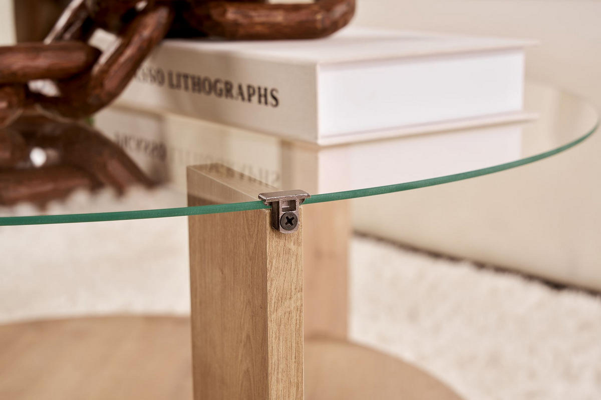 COUCHTISCH clara hellbraun - Braun, Holz (75/75/40cm) - Habitat Garten