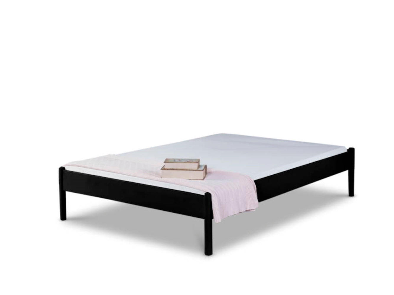 BED BOX Metallbett Schwarz 90x220 cm