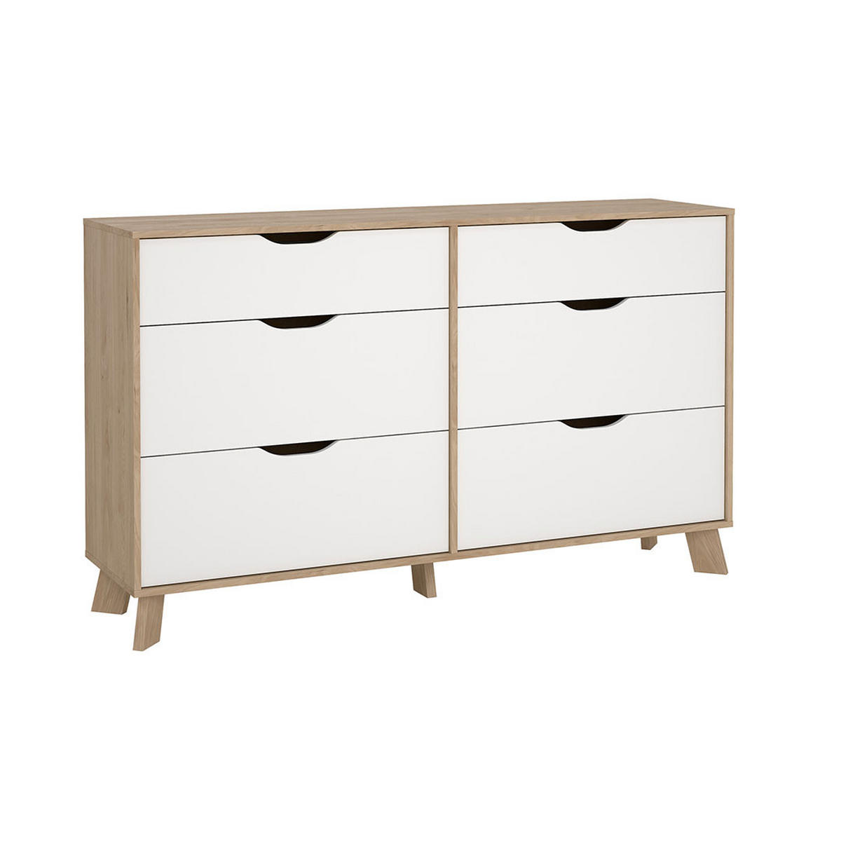 KOMMODE, Ikast, Eiche, Holzwerkstoff, 156 x 40 x 93 cm - Eichefarben, Holzwerkstoff (156/93/40cm) - ebuy24
