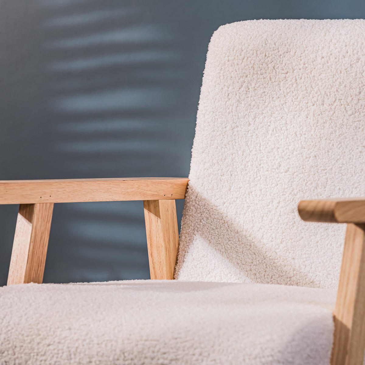 SESSEL Holz Weiß - Weiß, Holz (60/76/70cm) - Nordlys