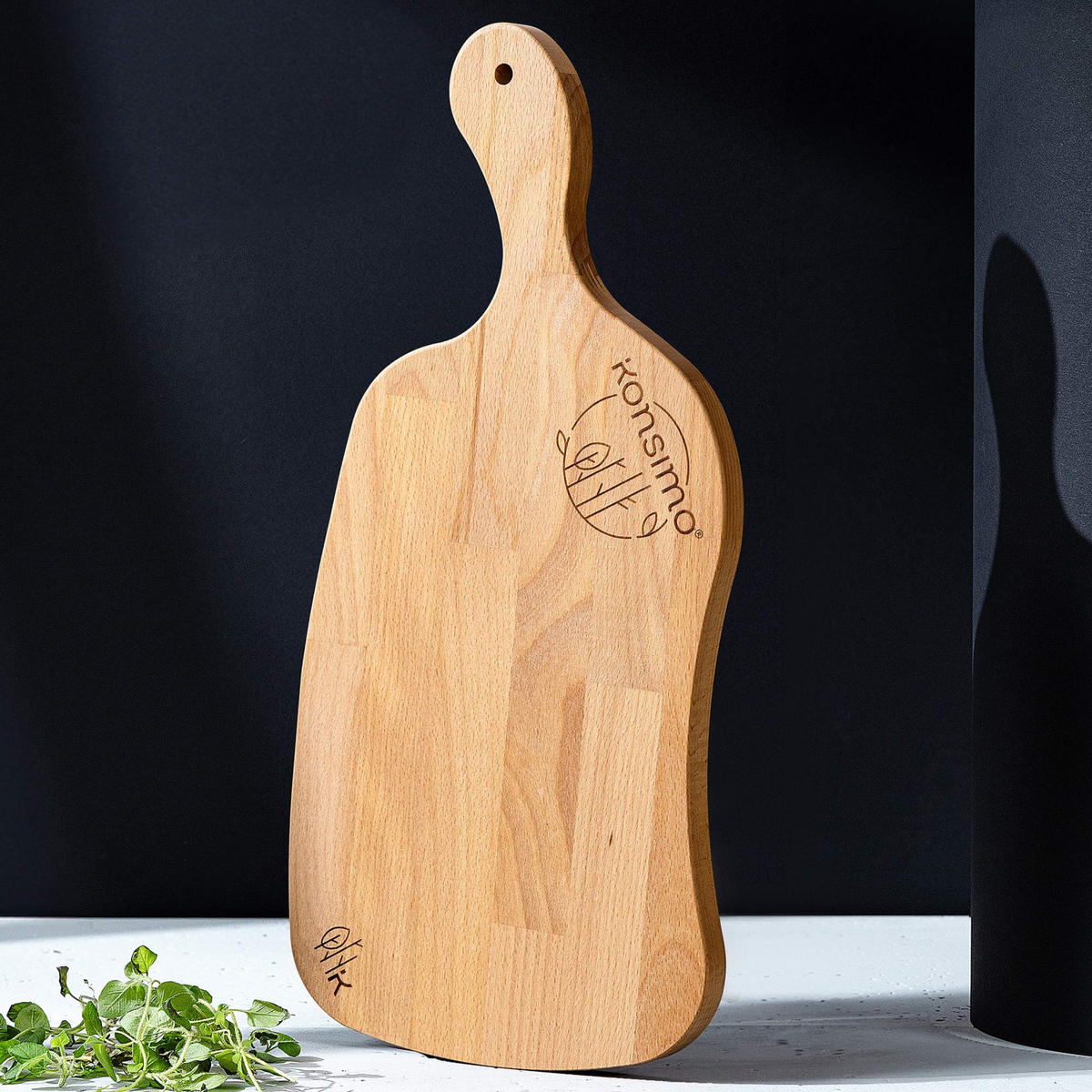 SCHNEIDEBRETT Holz Buche geölt LIVO - Buchefarben, Holz (21/44cm) - KONSIMO®