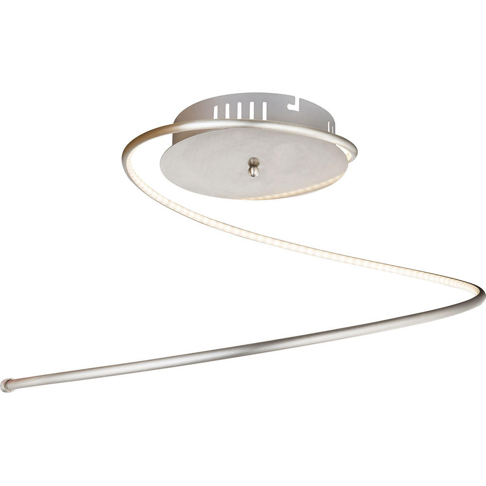 LED DECKENLEUCHTE KYLE Silber Metall - Silberfarben, Metall (37.5/33.5/28cm) - Globo Lighting