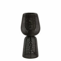 TISCHLAMPE ABOSO Schwarz 18/18/42 cm - Schwarz, Metall (18/18/42cm) - Light & Living